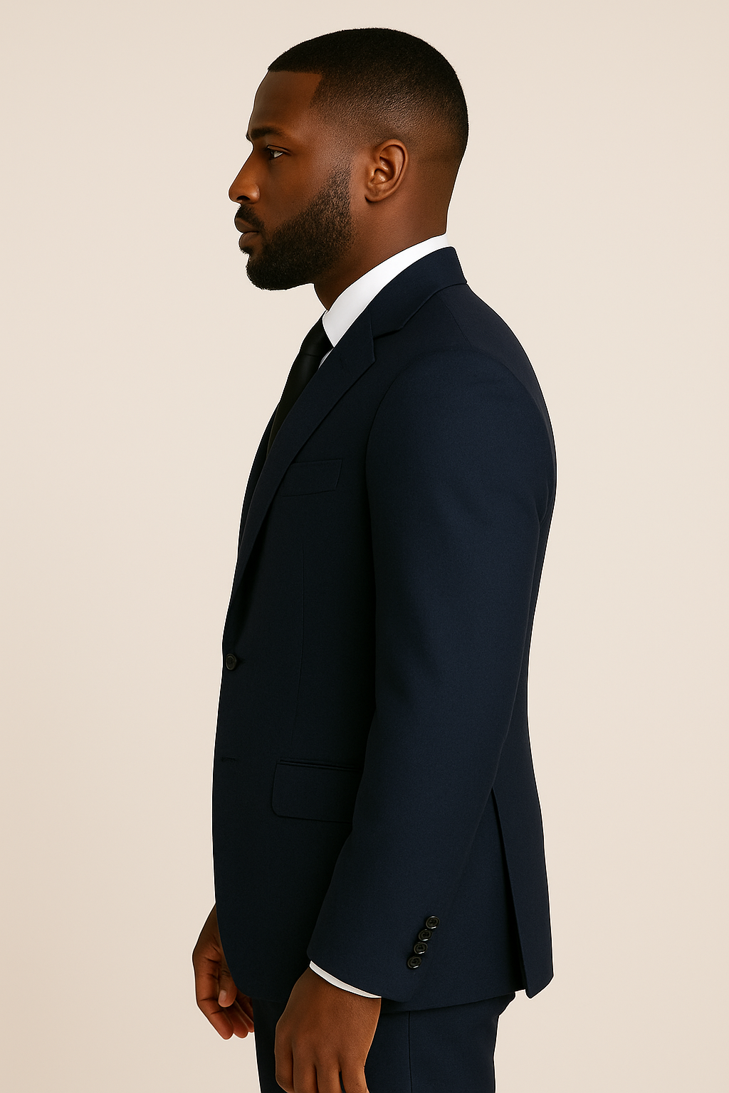 2 Piece Wool Suit - Navy
