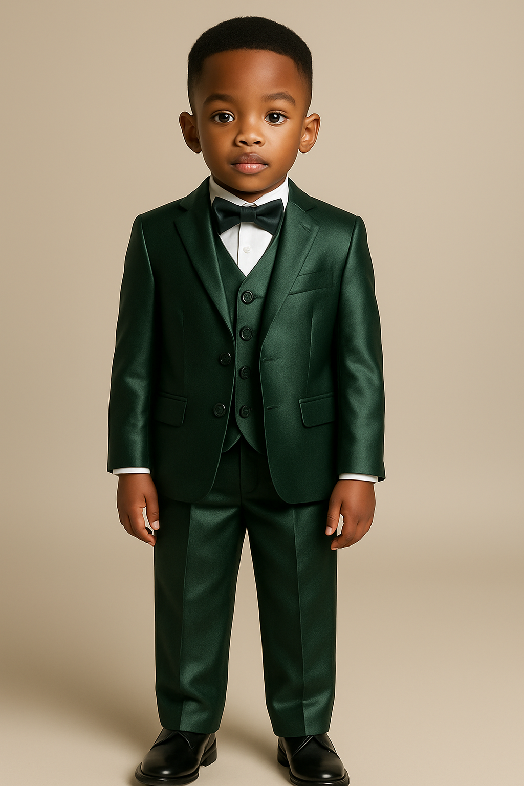 Shiny Boys TR Forest Green 3-Piece Suit
