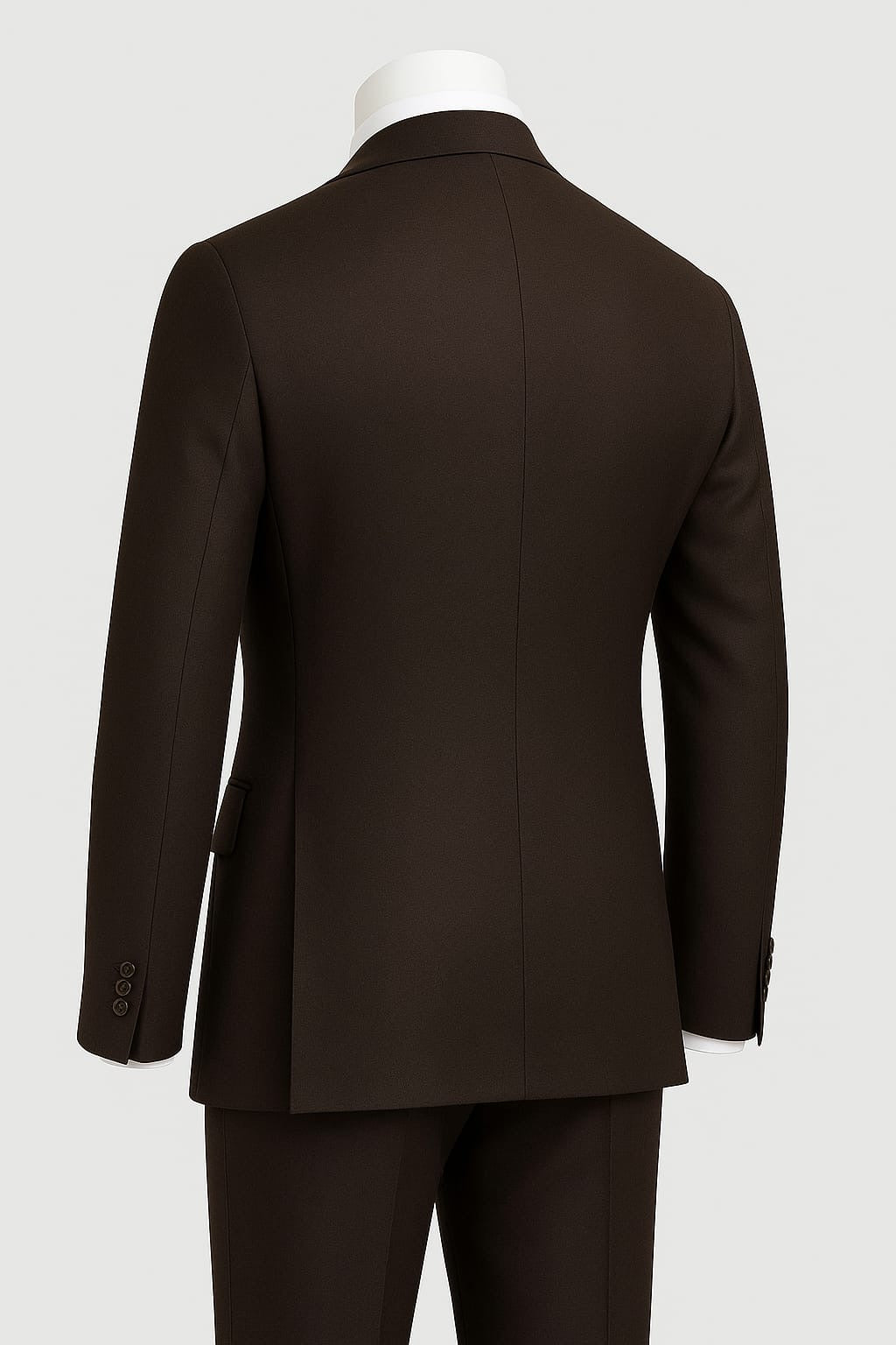 3 Piece TR Suit - Chocolate brown