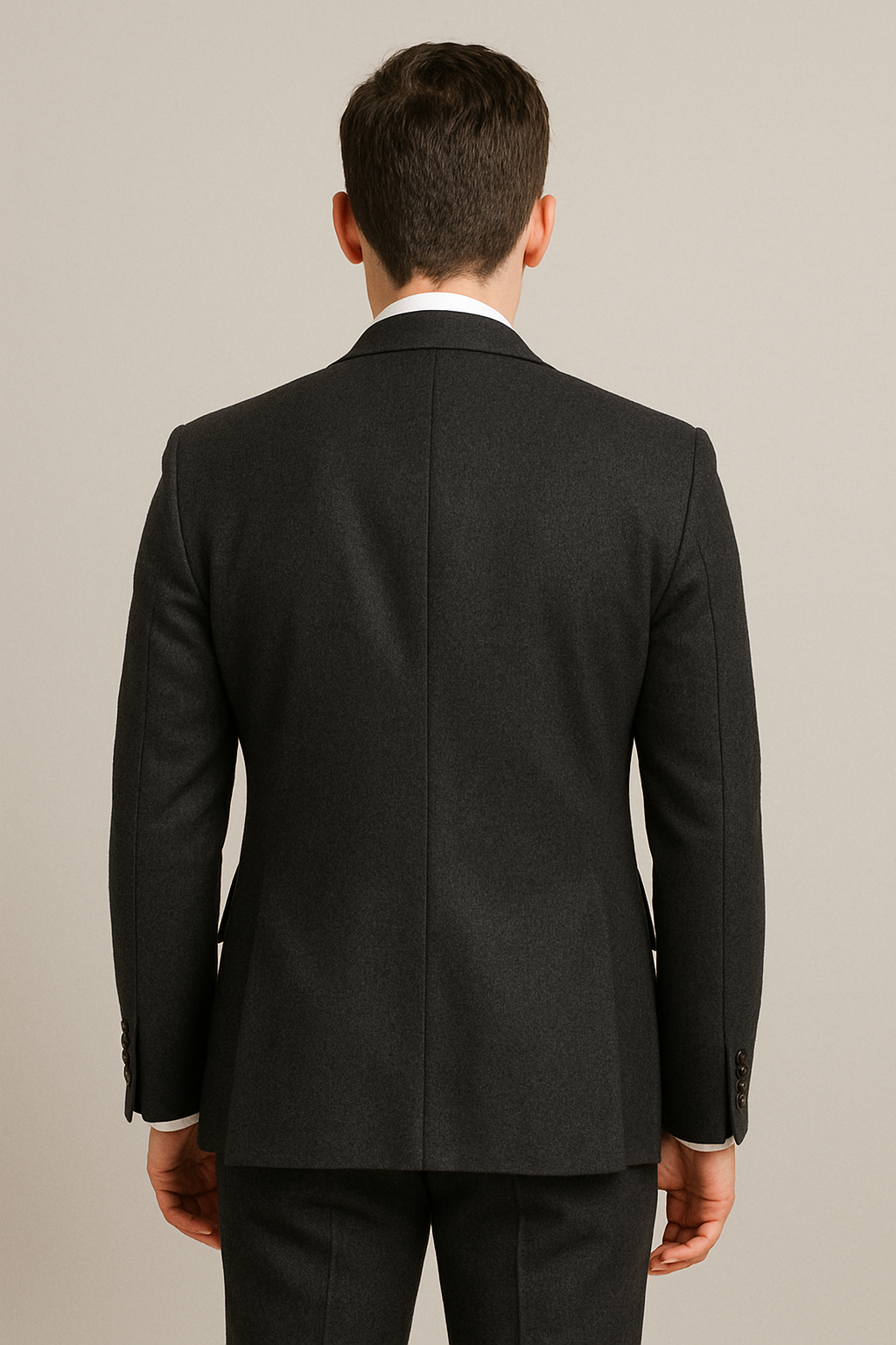 2 Piece Wool Suit – Charcoal