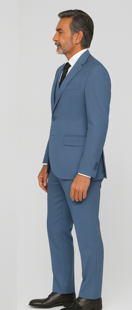 3 Piece Suit - Powder Blue - TR - Slim Fit