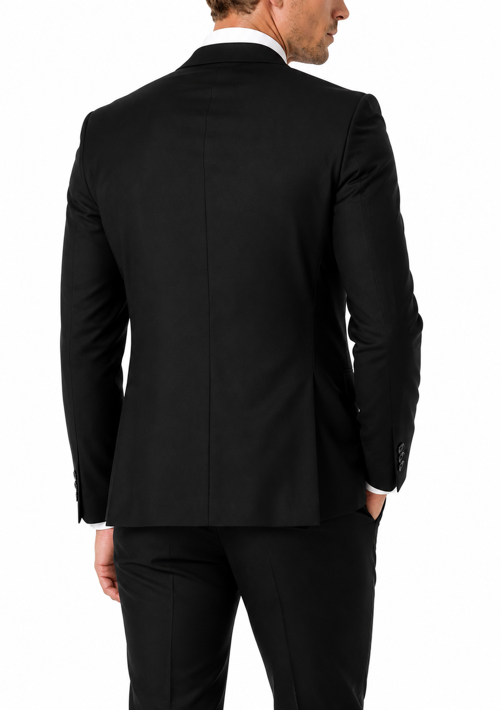 400-01 BLACK POPLIN 2PC
