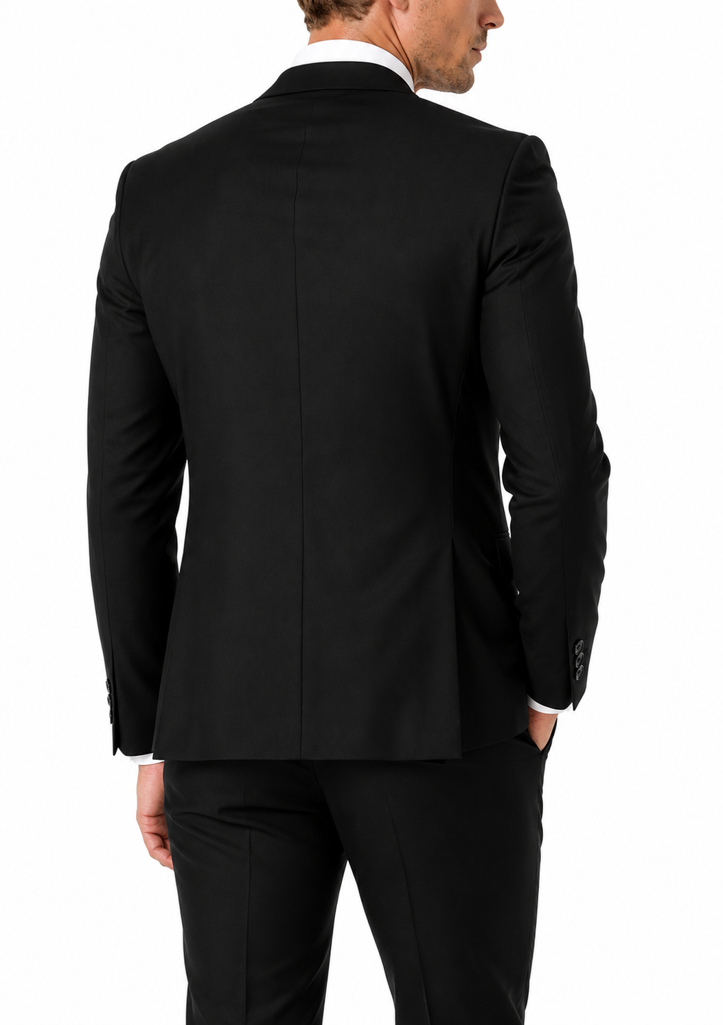 400-01 BLACK POPLIN 2PC