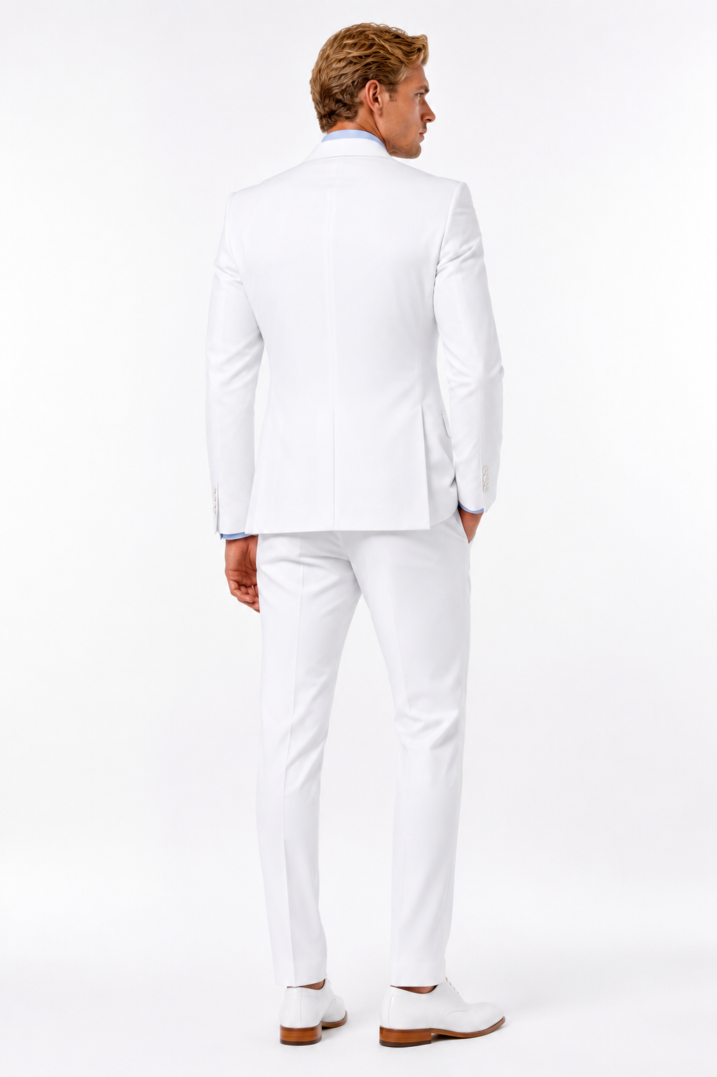 400-08 WHITE STRETCH 2PC