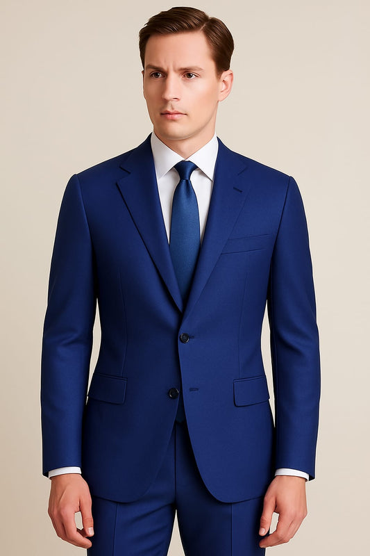 2 Piece Wool Suit -Royal