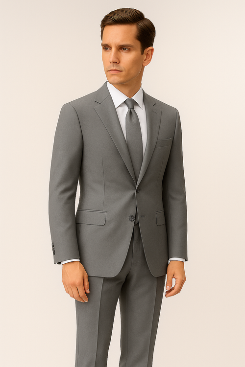2 Piece Suit – Medium Grey