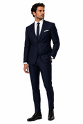 725-02 NAVY 100% WOOL