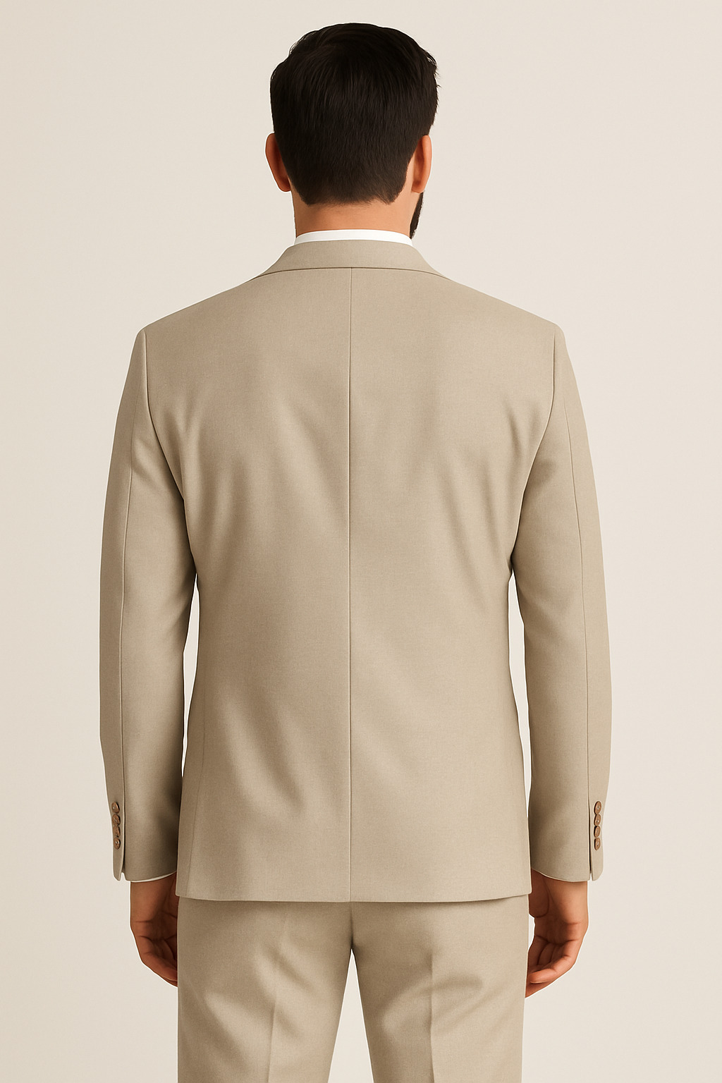 3 Piece TR Suit - LT Beige