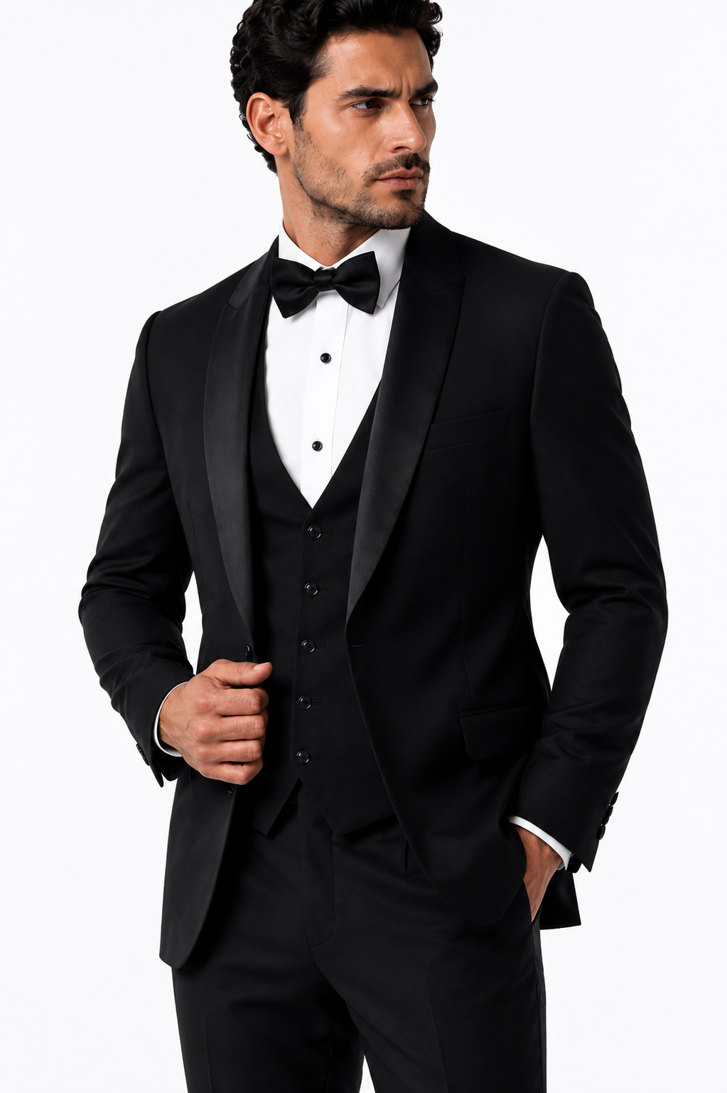 525-01 BLACK TUX 3PCS