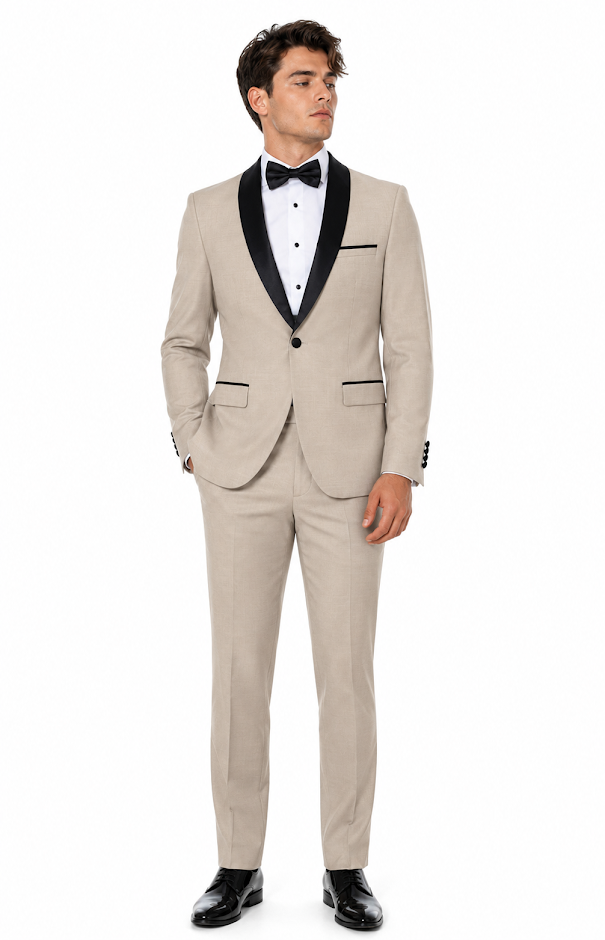 BEIGE 3-PC TUXEDO