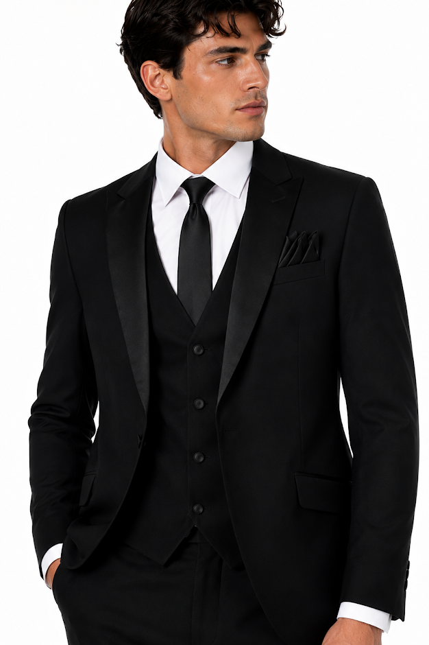 BLACK 3-PC TUXEDO