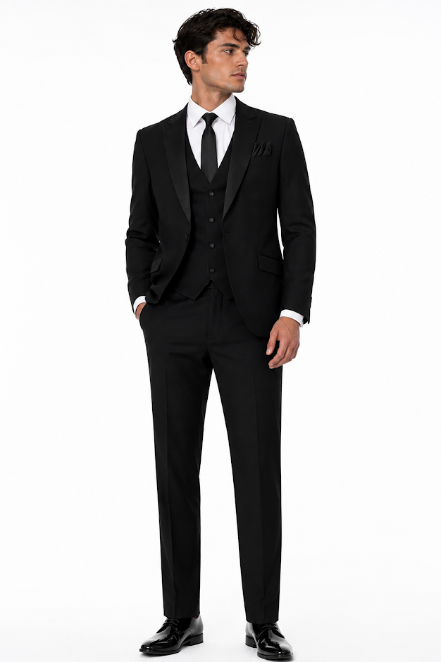 BLACK 3-PC TUXEDO