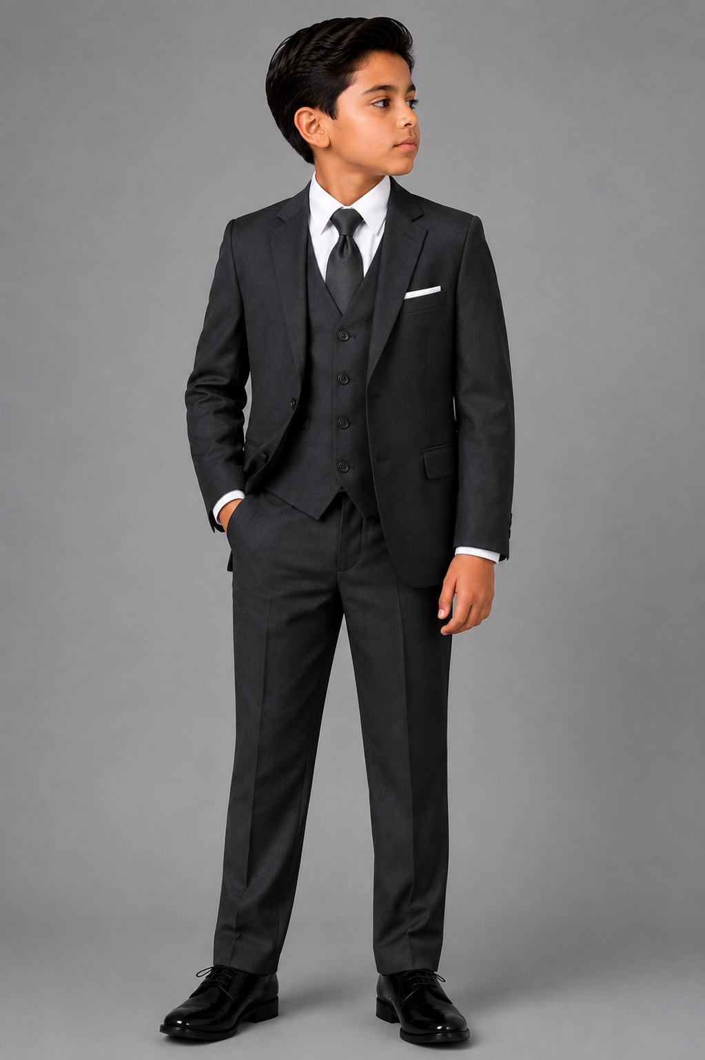 Charcoal Kids Tr Suit 5-piece