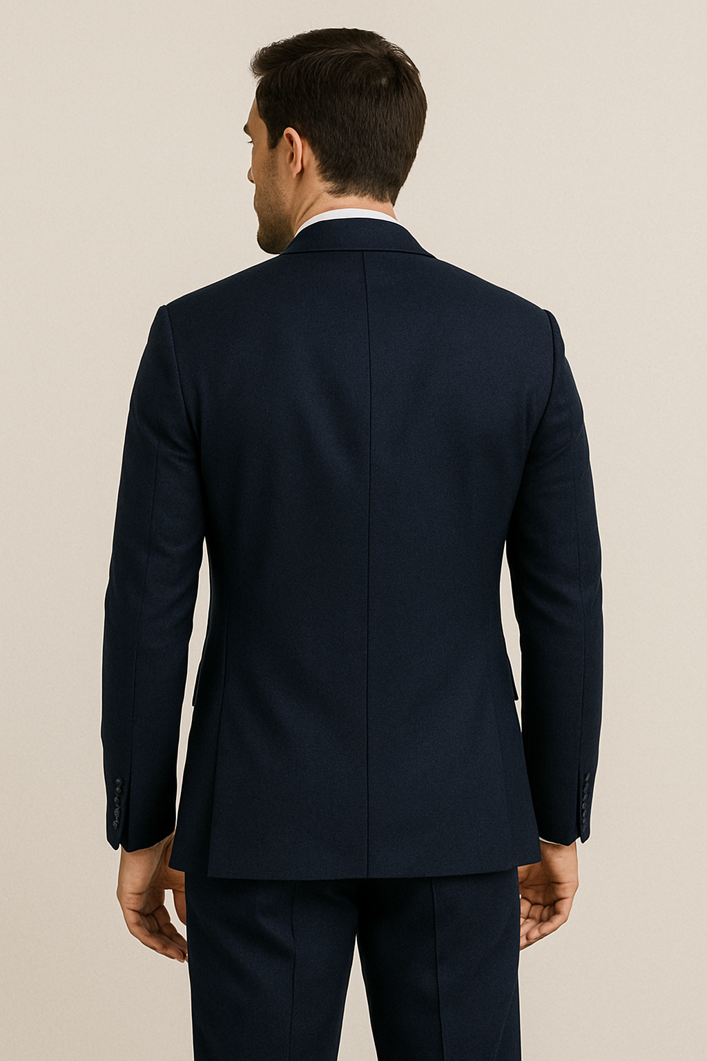 3 Piece TR Suit - Navy Blue