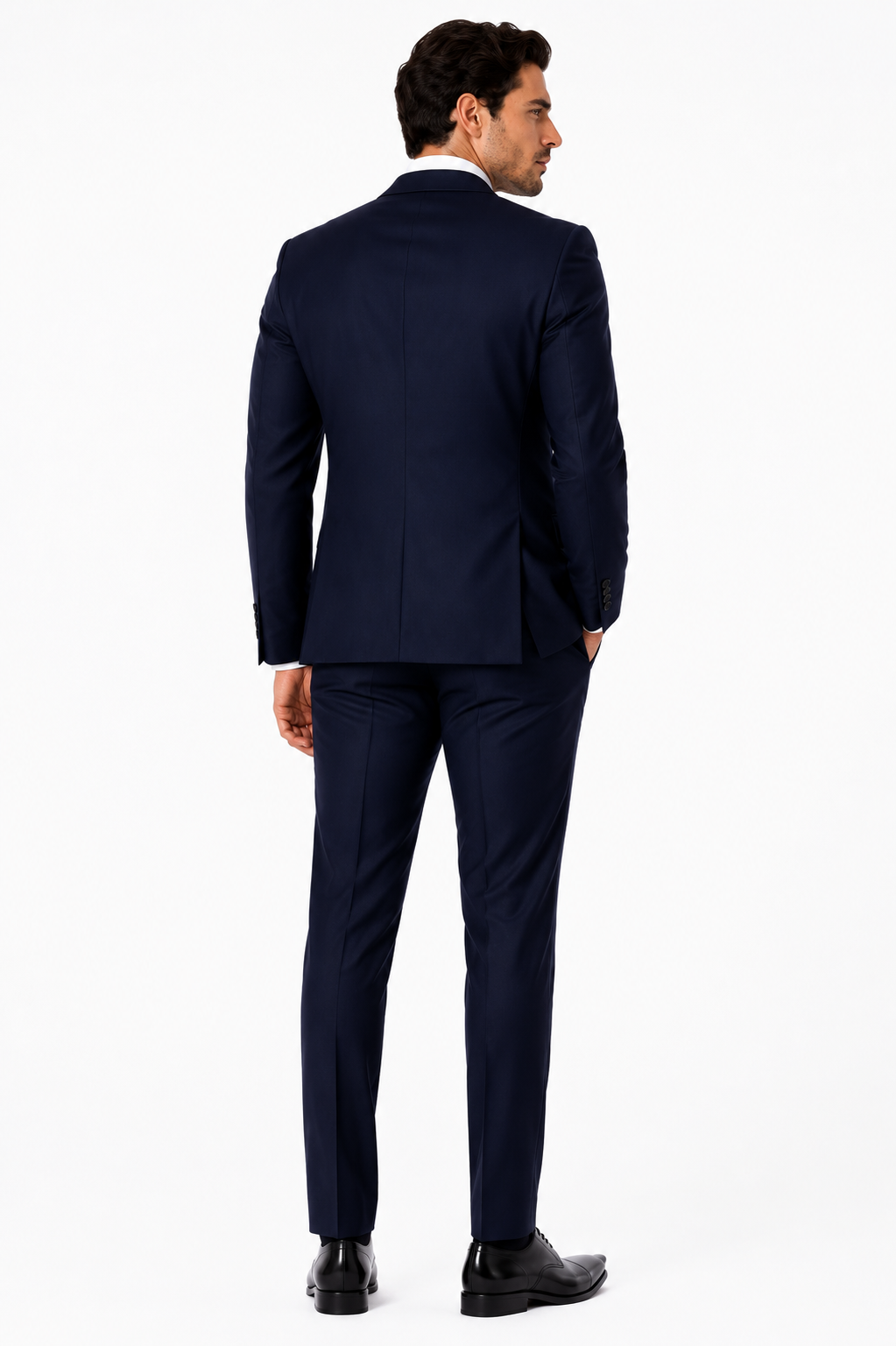101-1002 NAVY WOOL 2PCS