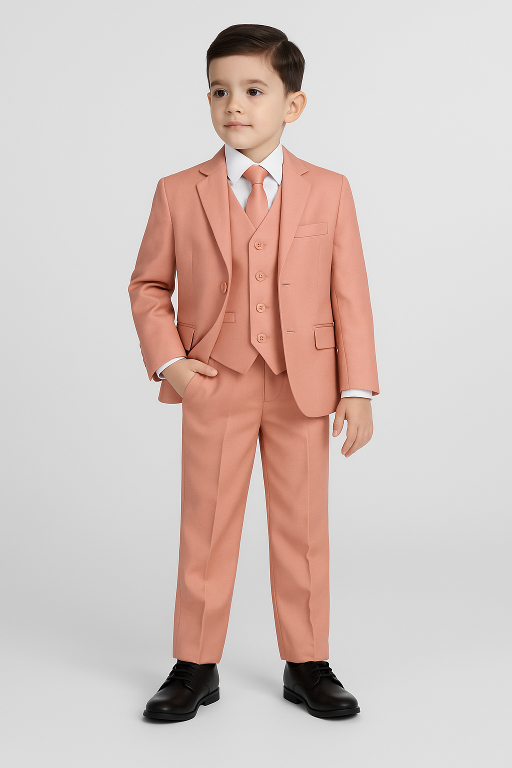 Boys TR Mauve 3-Piece Suit