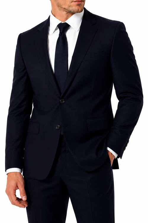 400-02 NAVY POPLIN 2PC