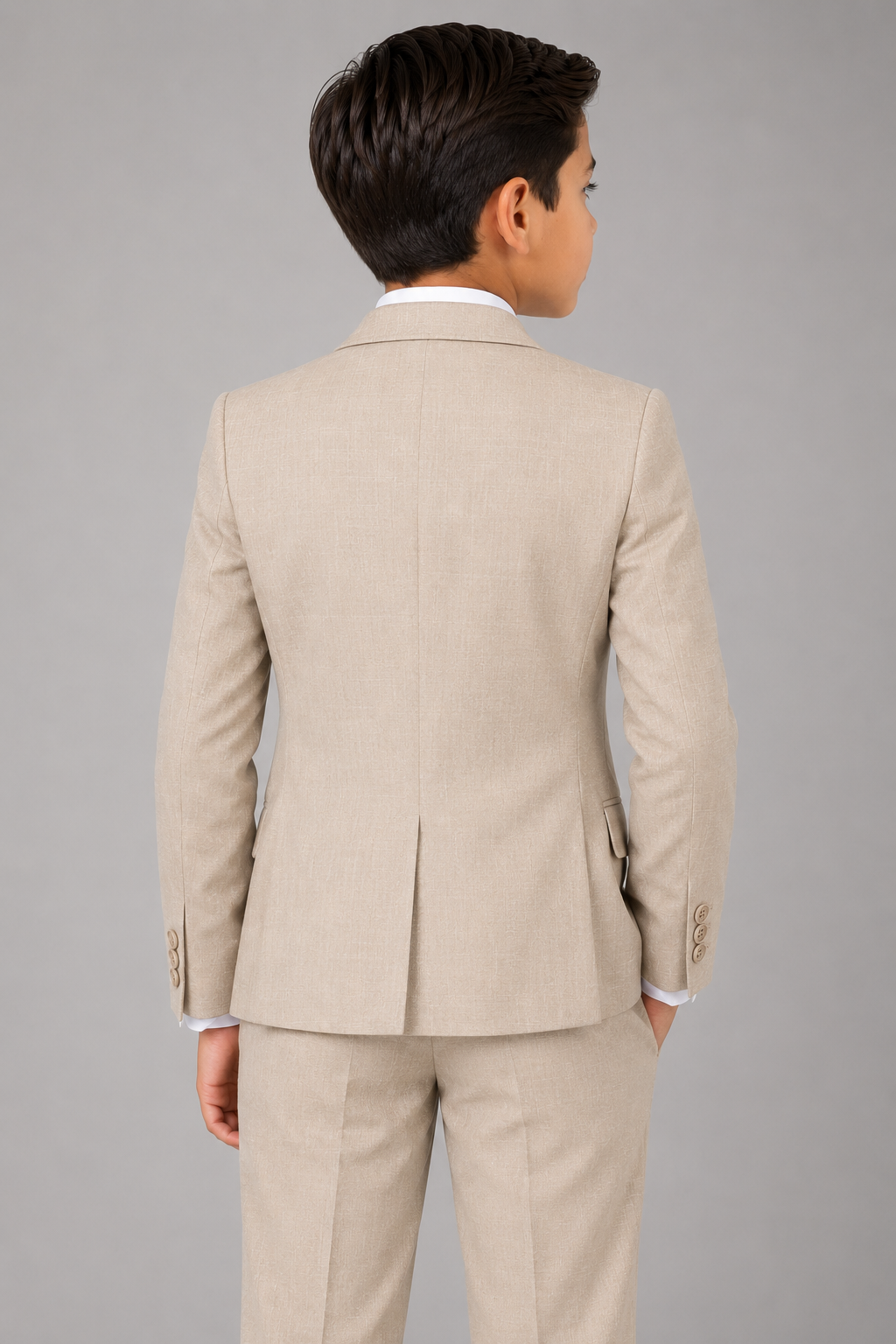 Beige Kids Tr Suit 5-piece