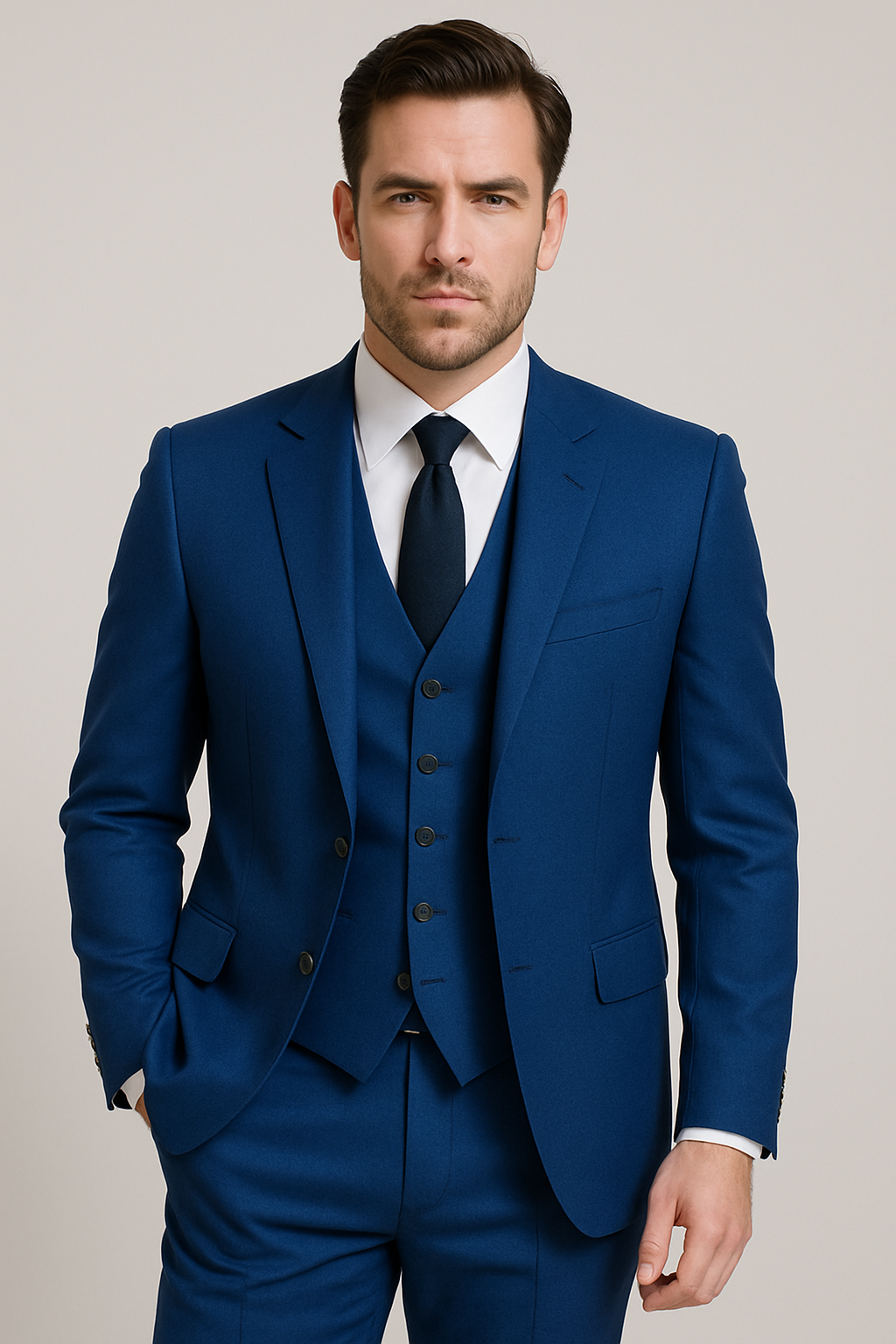 3-Piece Suit – Royal Blue