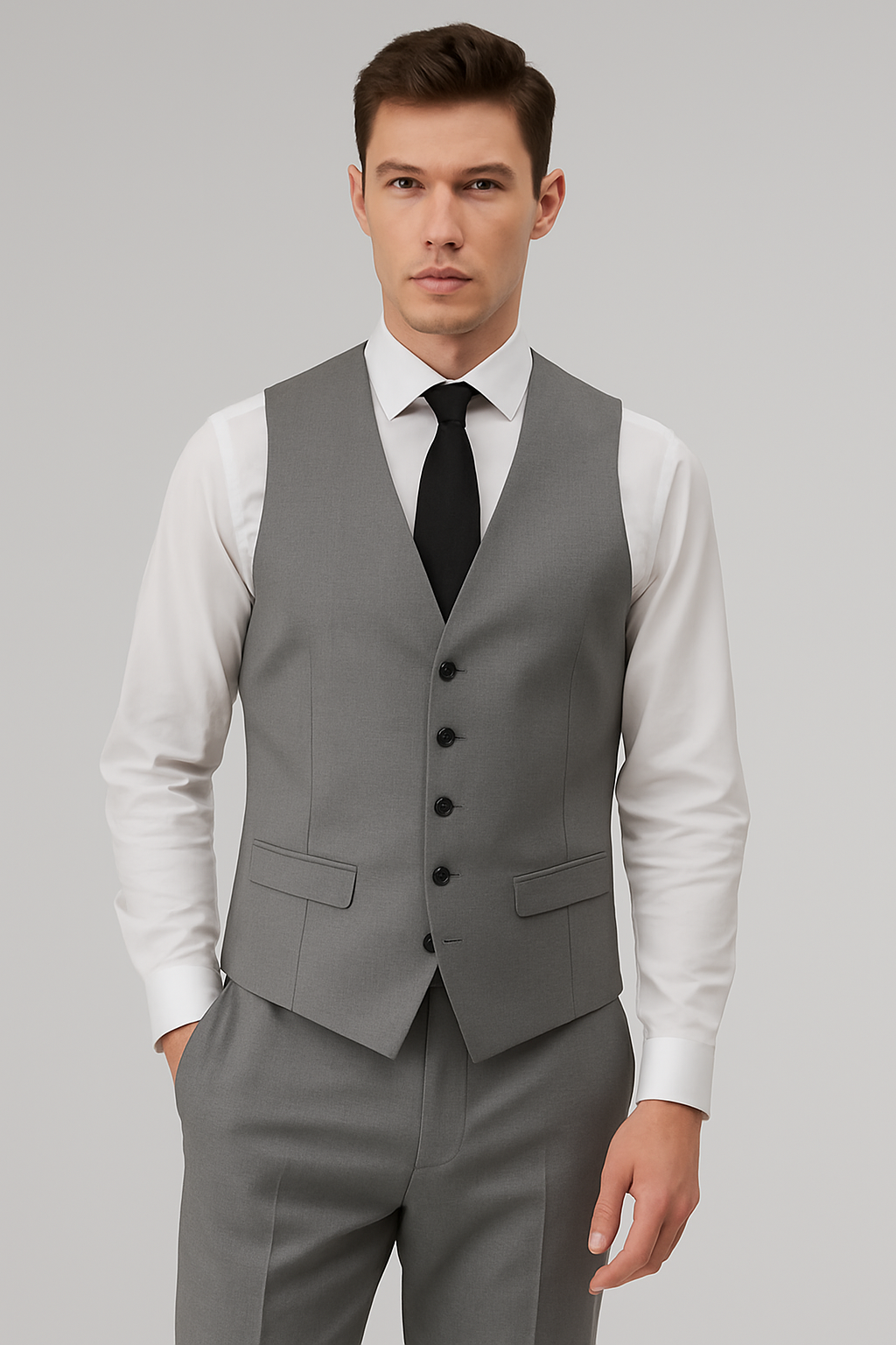 3 Piece Suit – Medium Grey