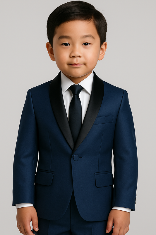 Boy's TR Tuxedo – Navy Blue