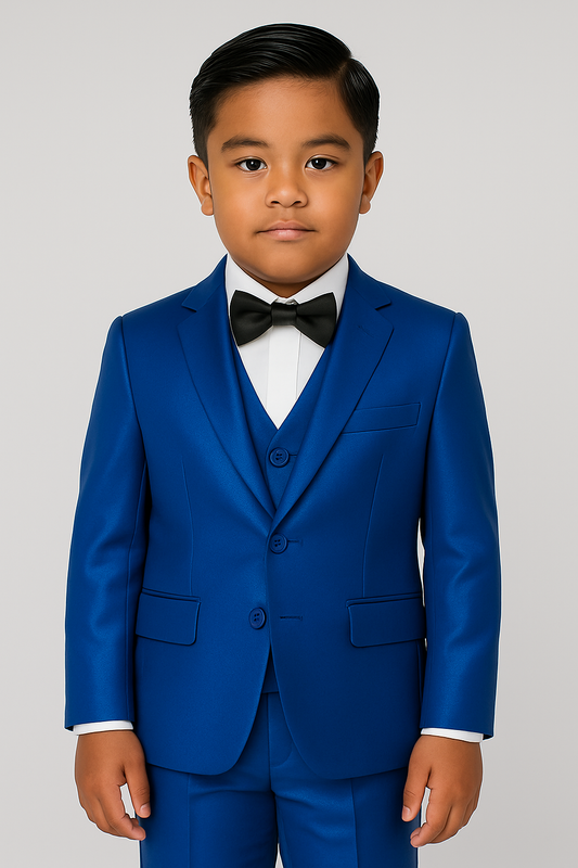 Shiny Boys TR Royal Blue 3-Piece Suit