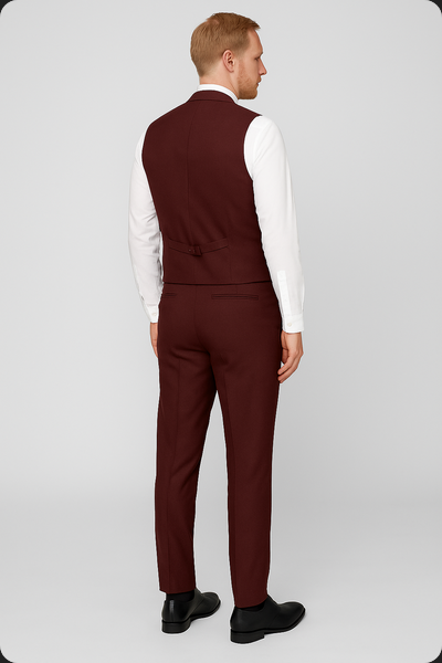 3-Piece Suit - Burgundy
