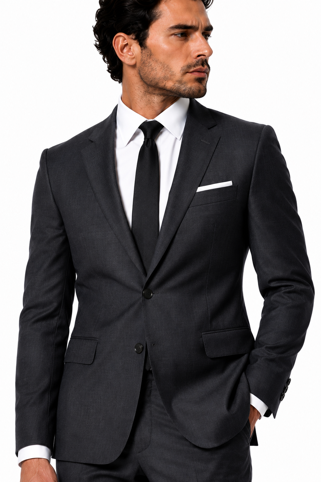 725-03 CHARCOAL GREY 100% WOOL