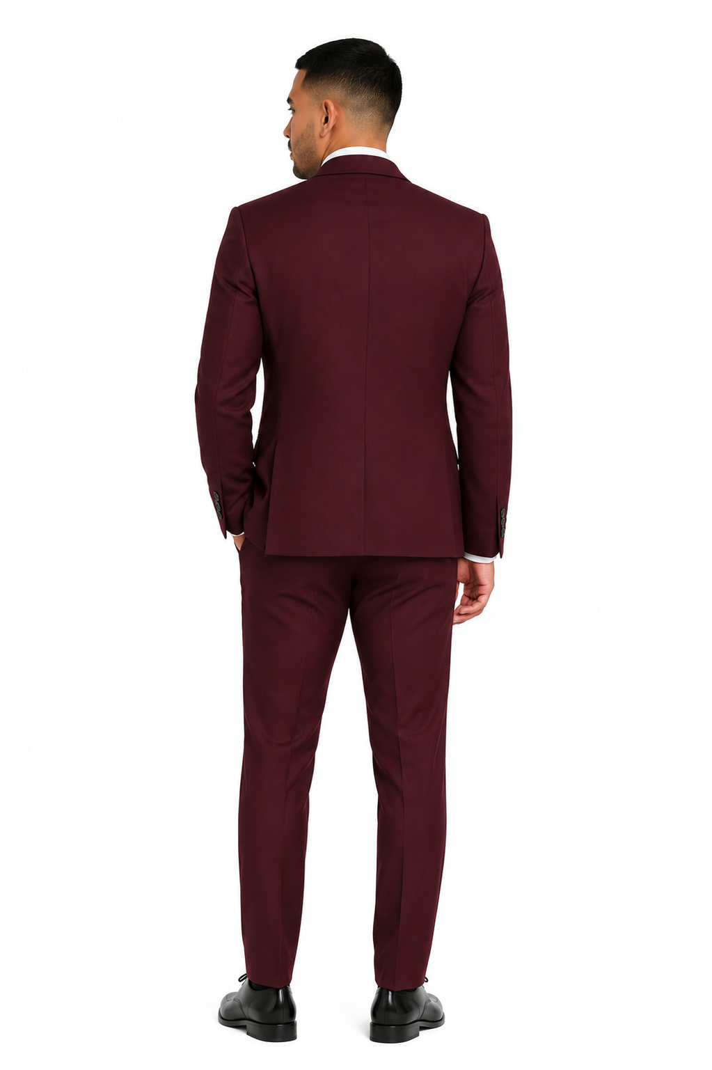 401-10 BURGUNDY STRETCH POLY 2PCS