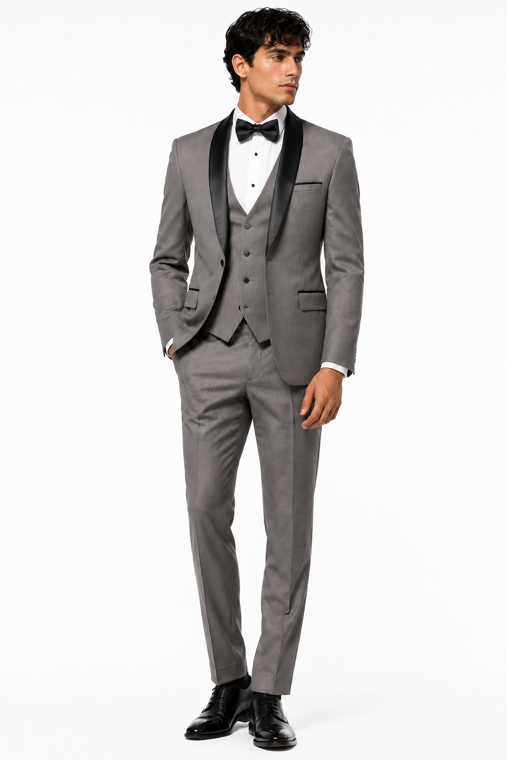MEDIUM GREY 3-PIECE TUXEDO