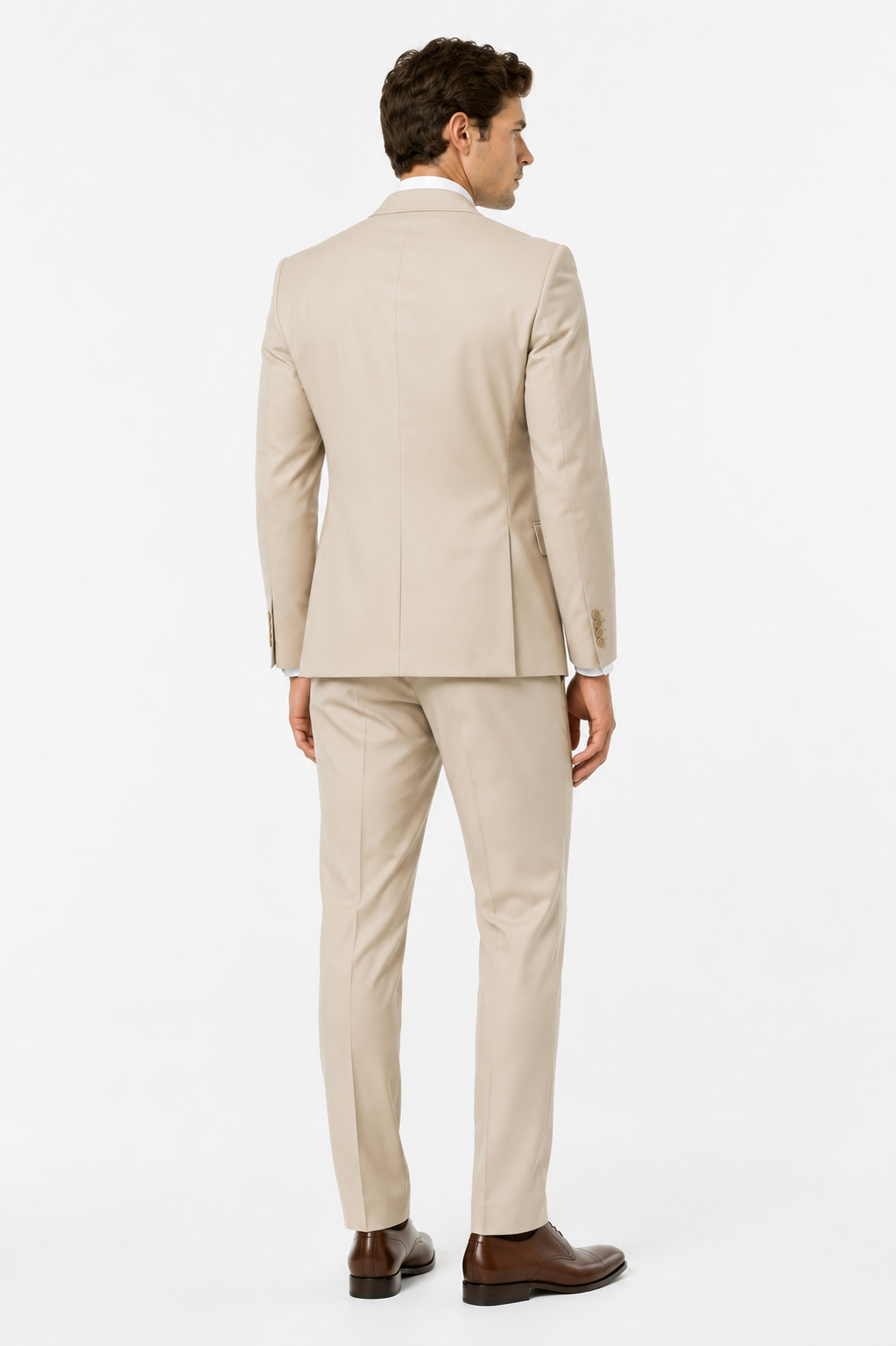 400-07 BEIGE POPLIN 2PCS