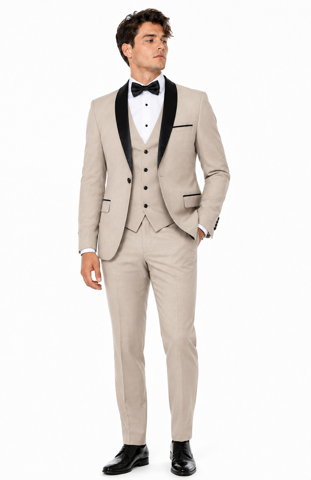 BEIGE 3-PC TUXEDO