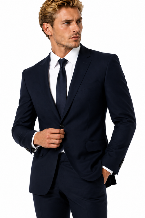 401-02 NAVY STRETCH POLY 2PCS