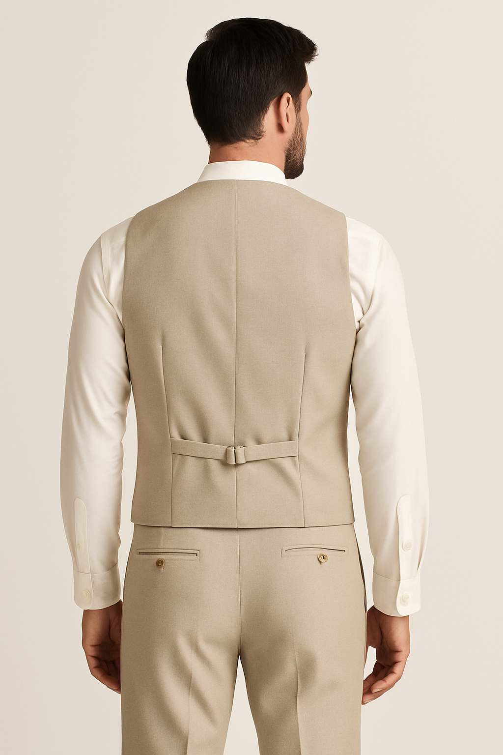 3 Piece TR Suit - LT Beige