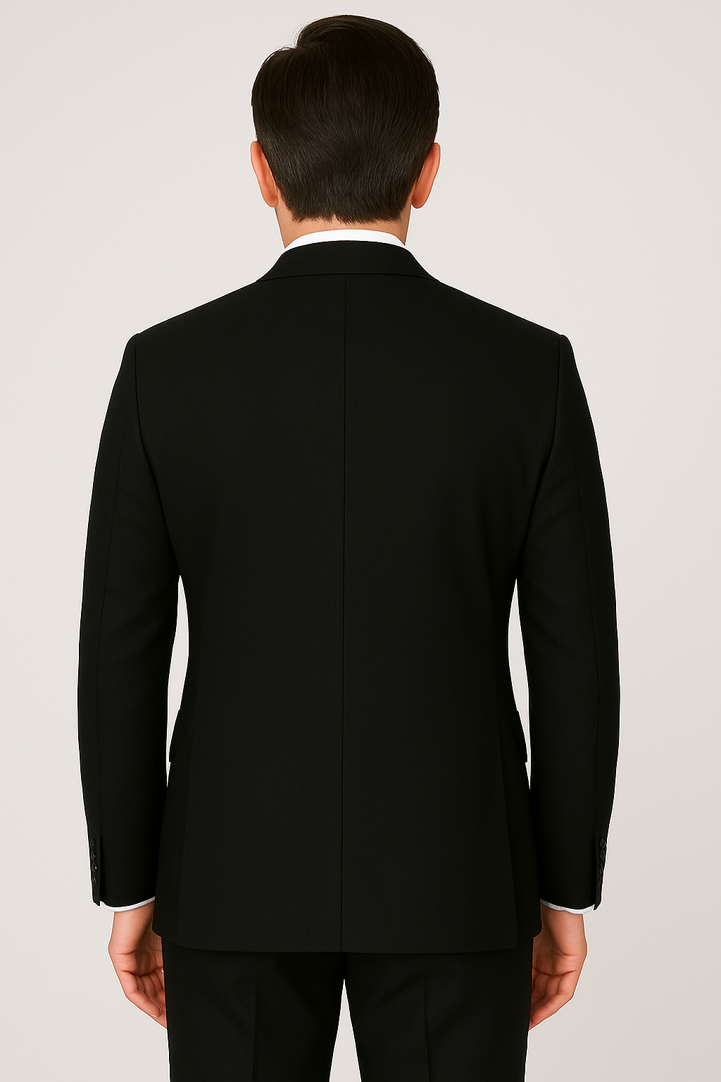 2 Piece Wool Suit - Black
