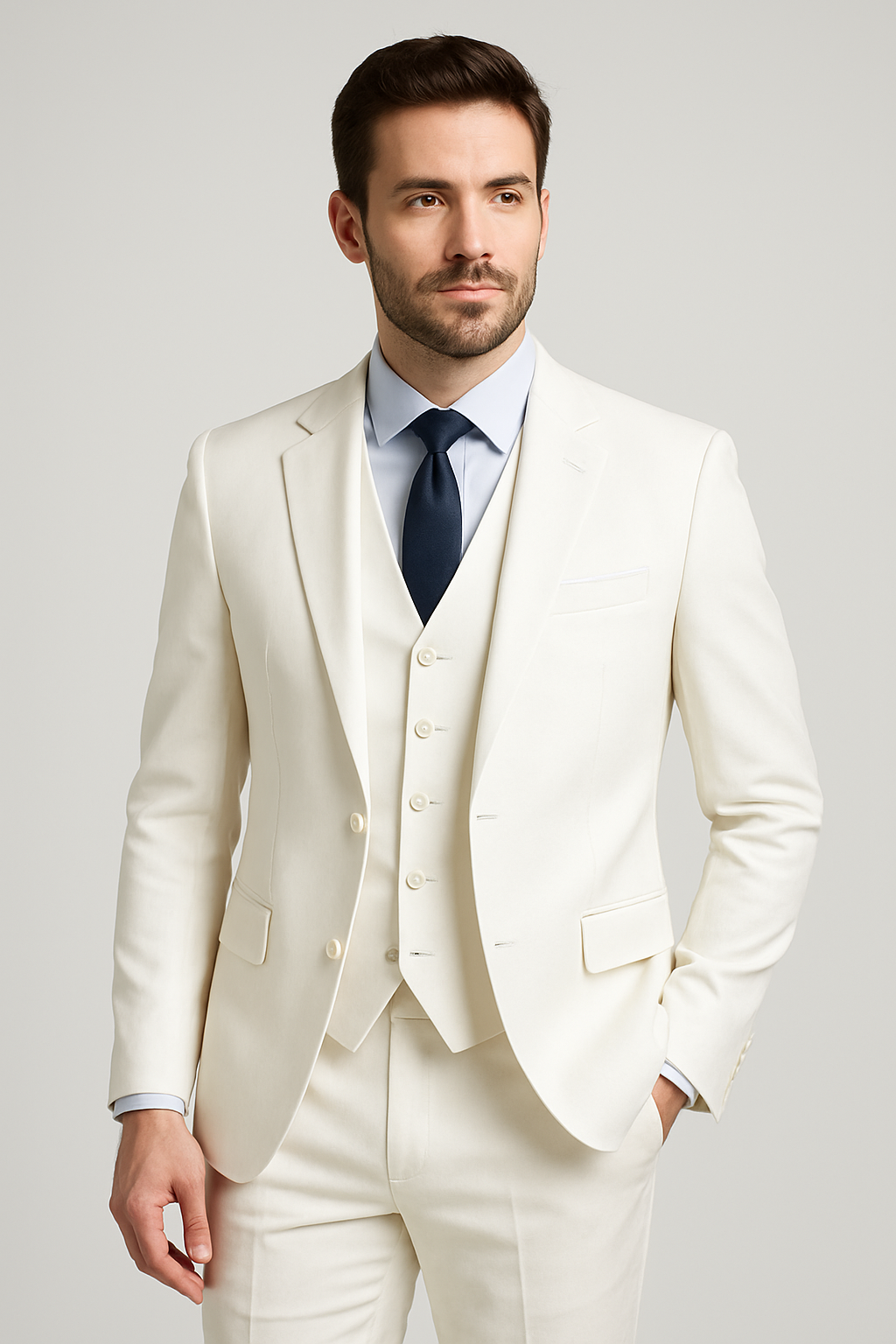3-Piece Suit – White