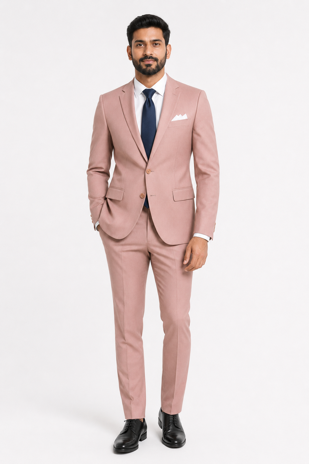 401-27 ROSE STRETCH POLY 2 PCS
