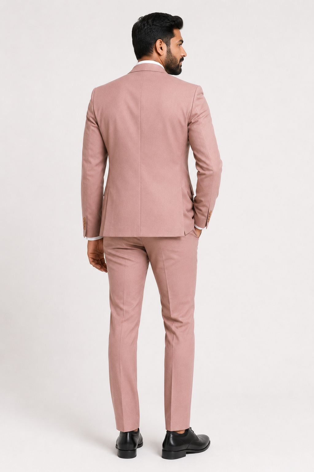 401-27 ROSE STRETCH POLY 2 PCS