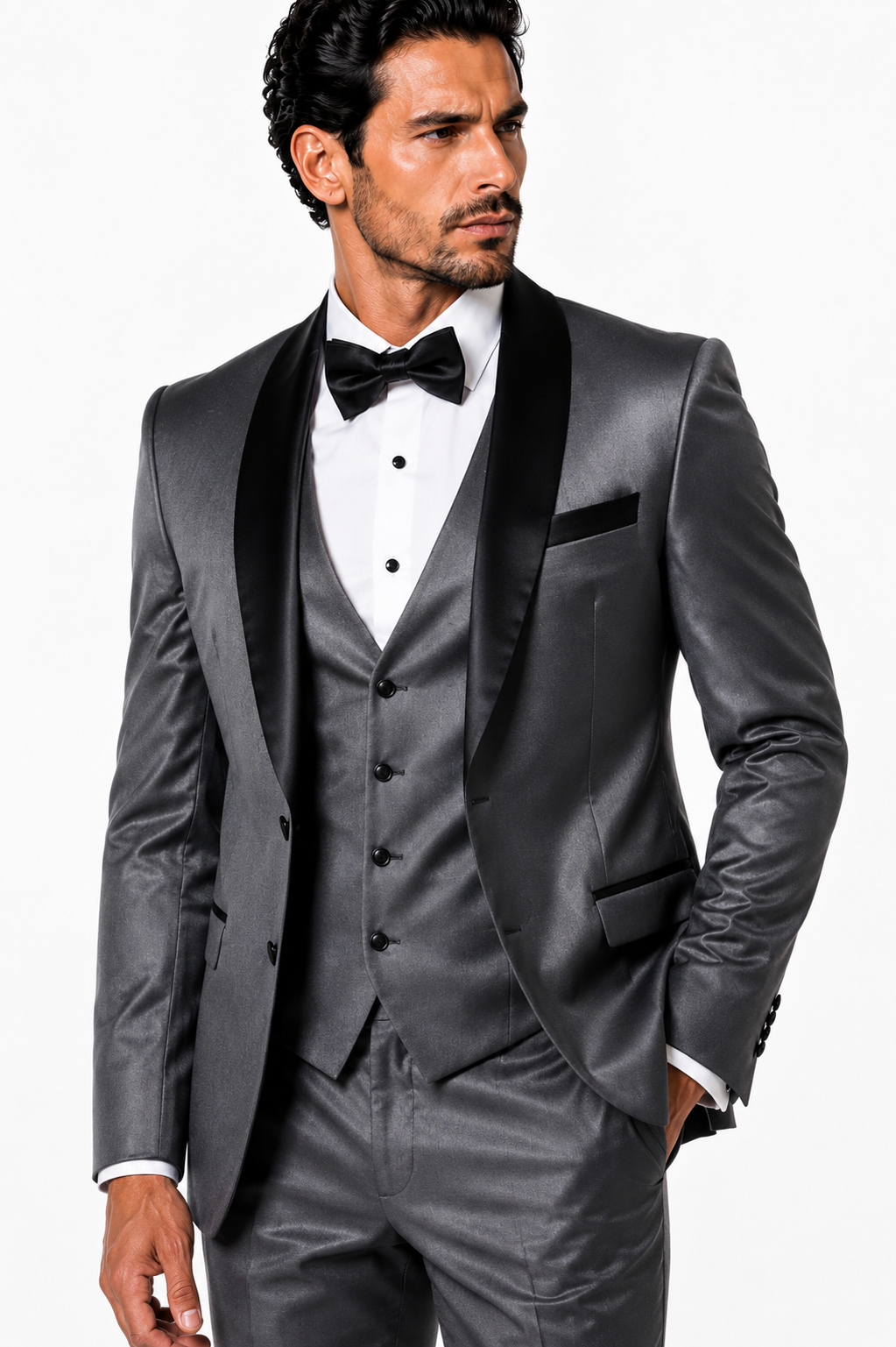 100-05 SILVER GREY SHINNY 3 PC