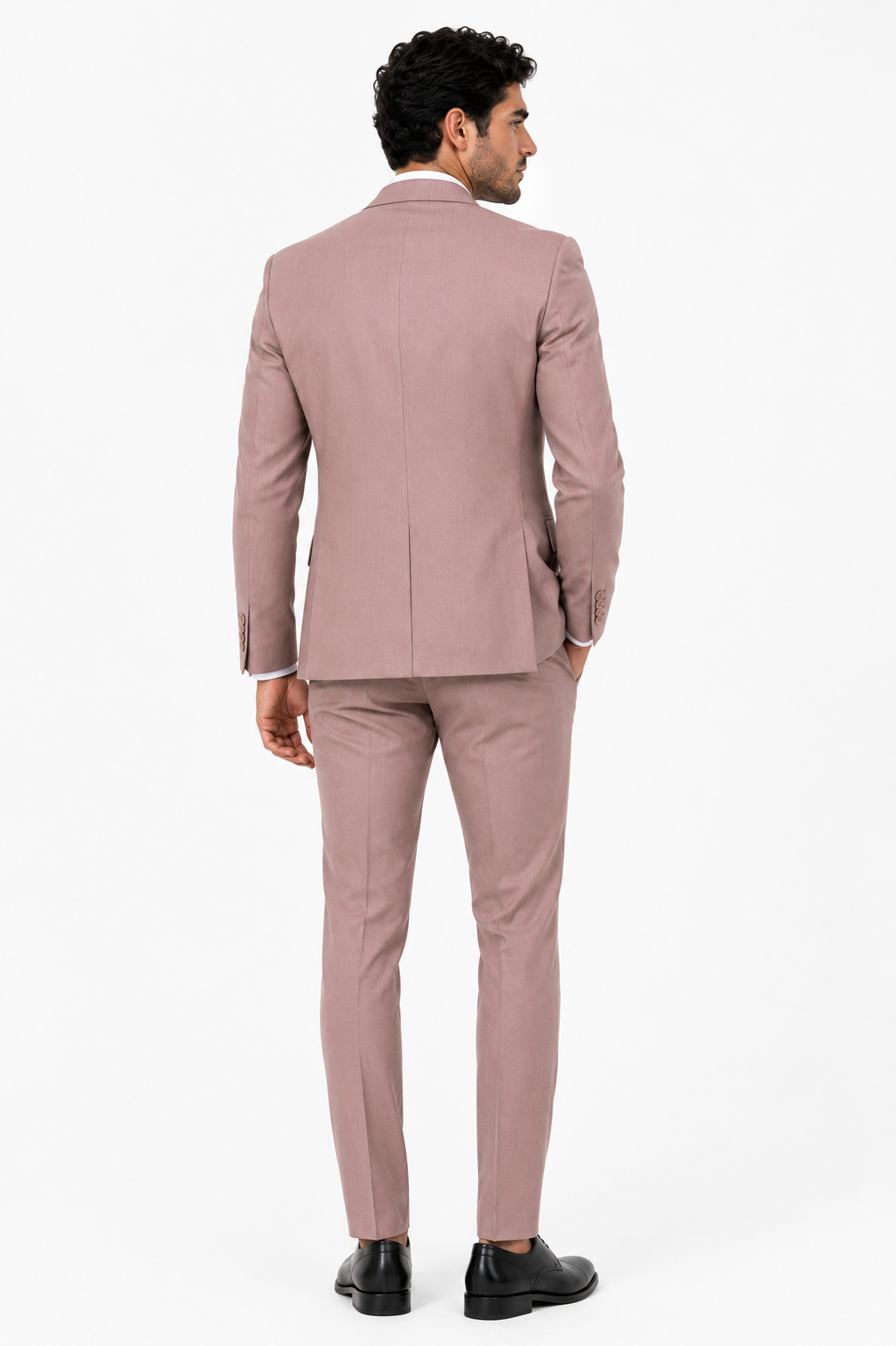 401-382 MED ROSE STRETCH POLY 2 PCS