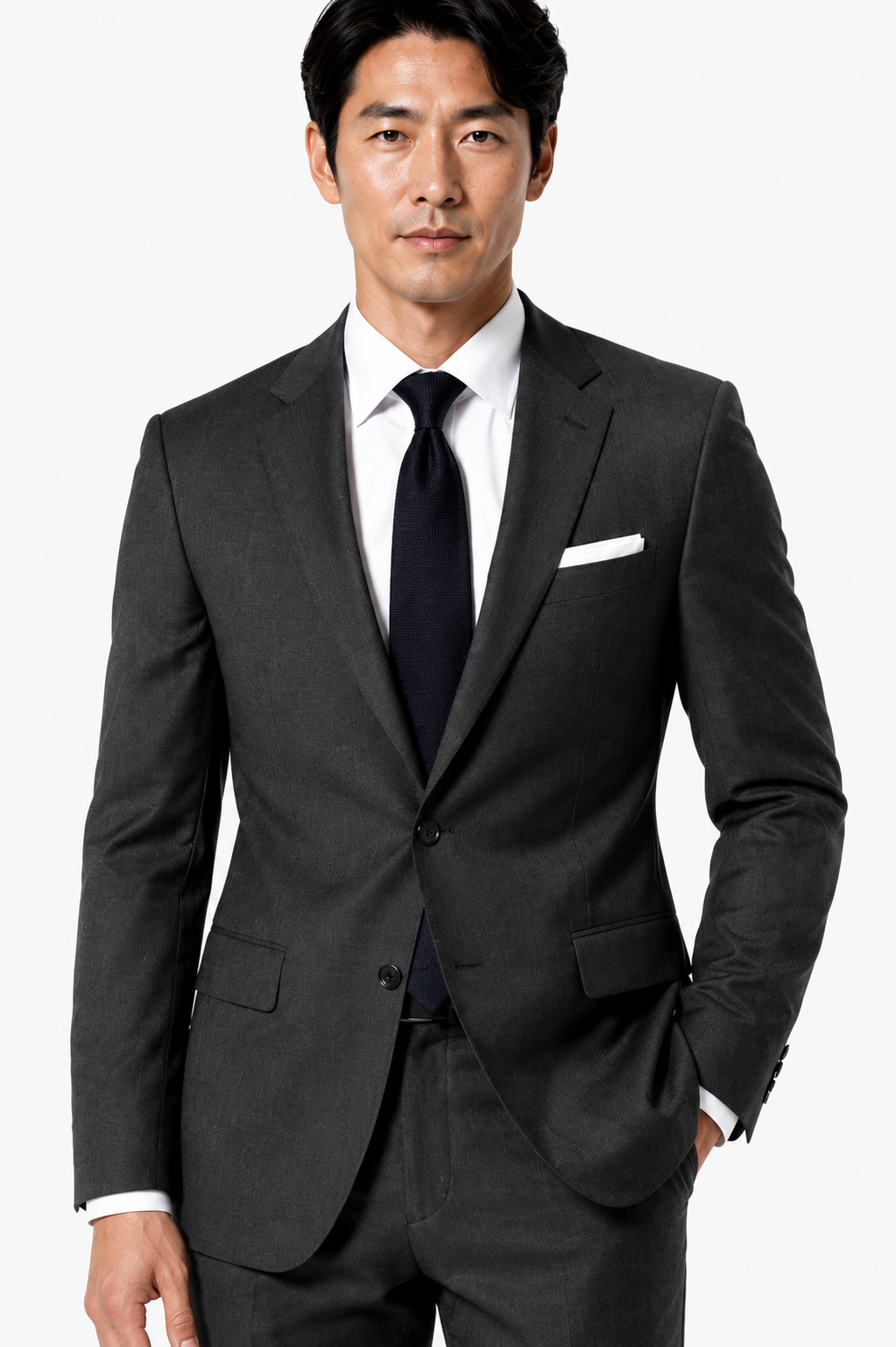 401-366 DARK GREY STRETCH POLY 2PCS