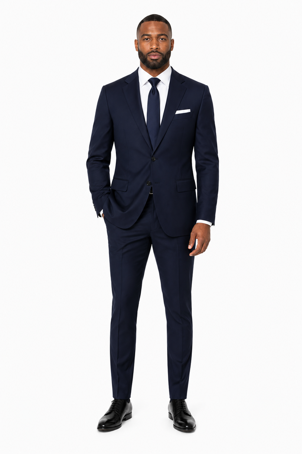925-1005 STITCH NAVY STRETCH WOOL 2PCS