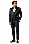100-01 BLK TUX SHINNY 3 PC