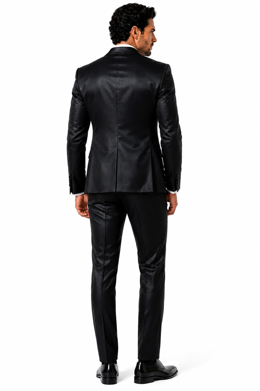 100-01 BLK TUX SHINNY 3 PC