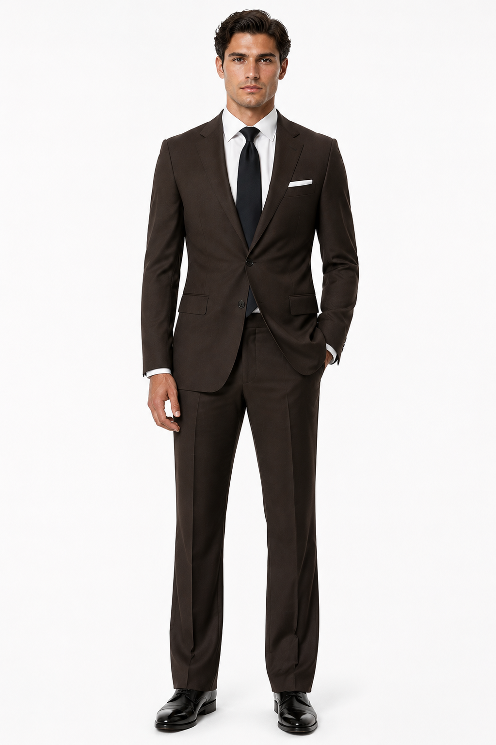 925-1007 STITCH BROWN STRETCH WOOL 2PCS