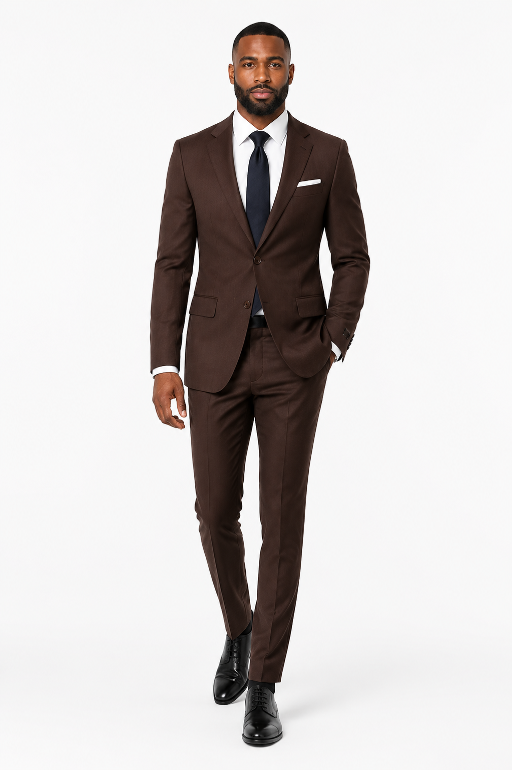 401-365 BROWN/BURGUNDY STRETCH POLY 2PCS