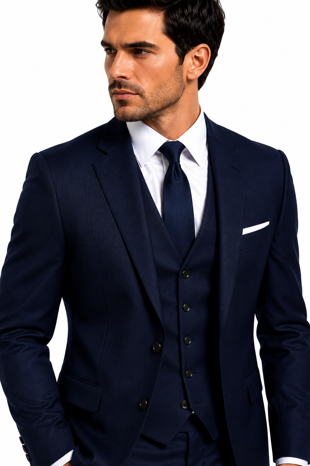 825-157 DARK NAVY 100% WOOL