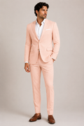 401-377 LT PEACH STRETCH POLY 2 PCS