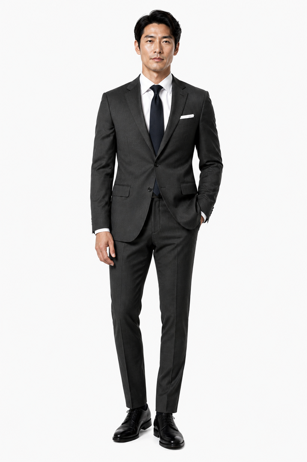 401-366 DARK GREY STRETCH POLY 2PCS