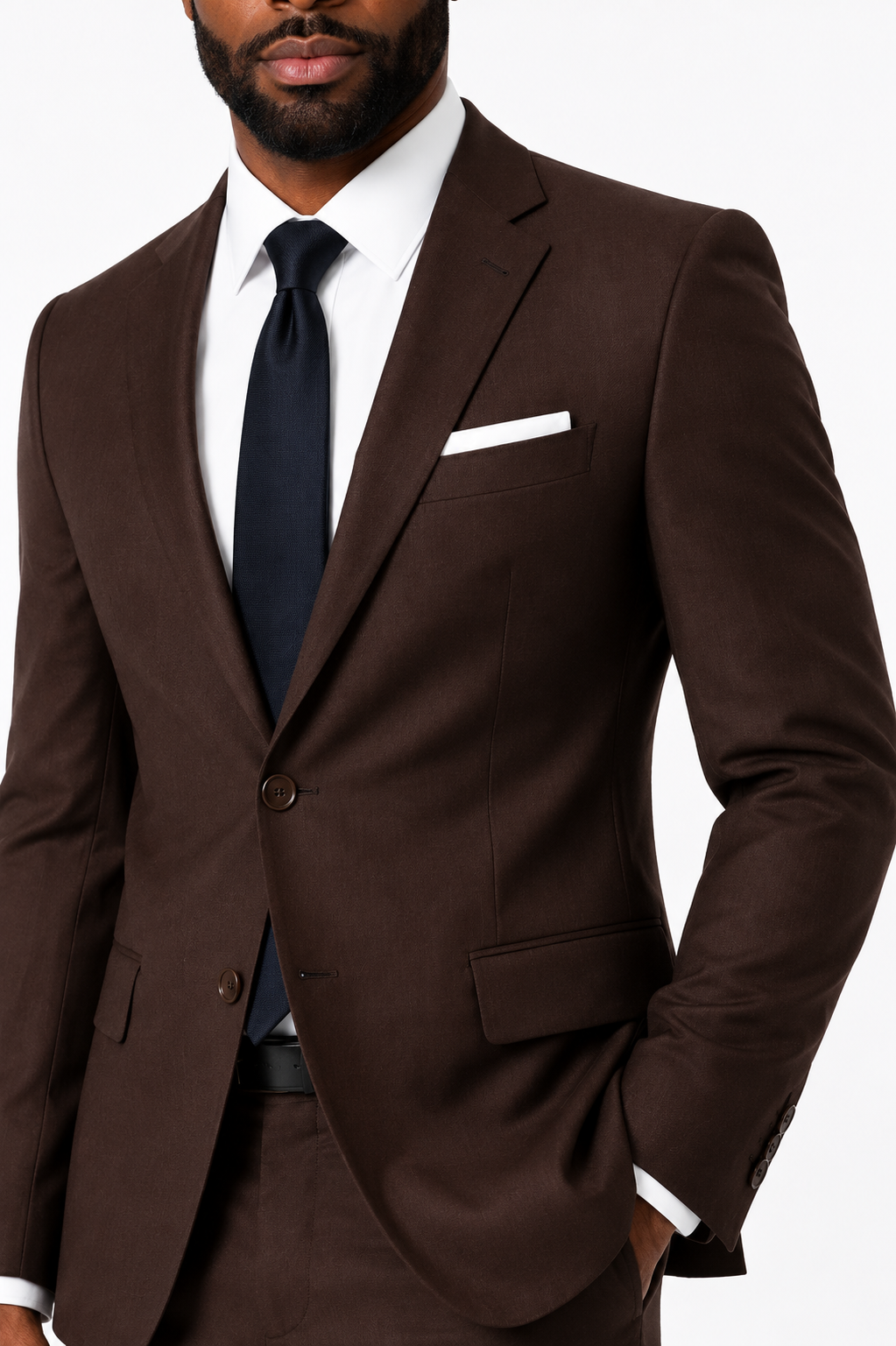 401-365 BROWN/BURGUNDY STRETCH POLY 2PCS